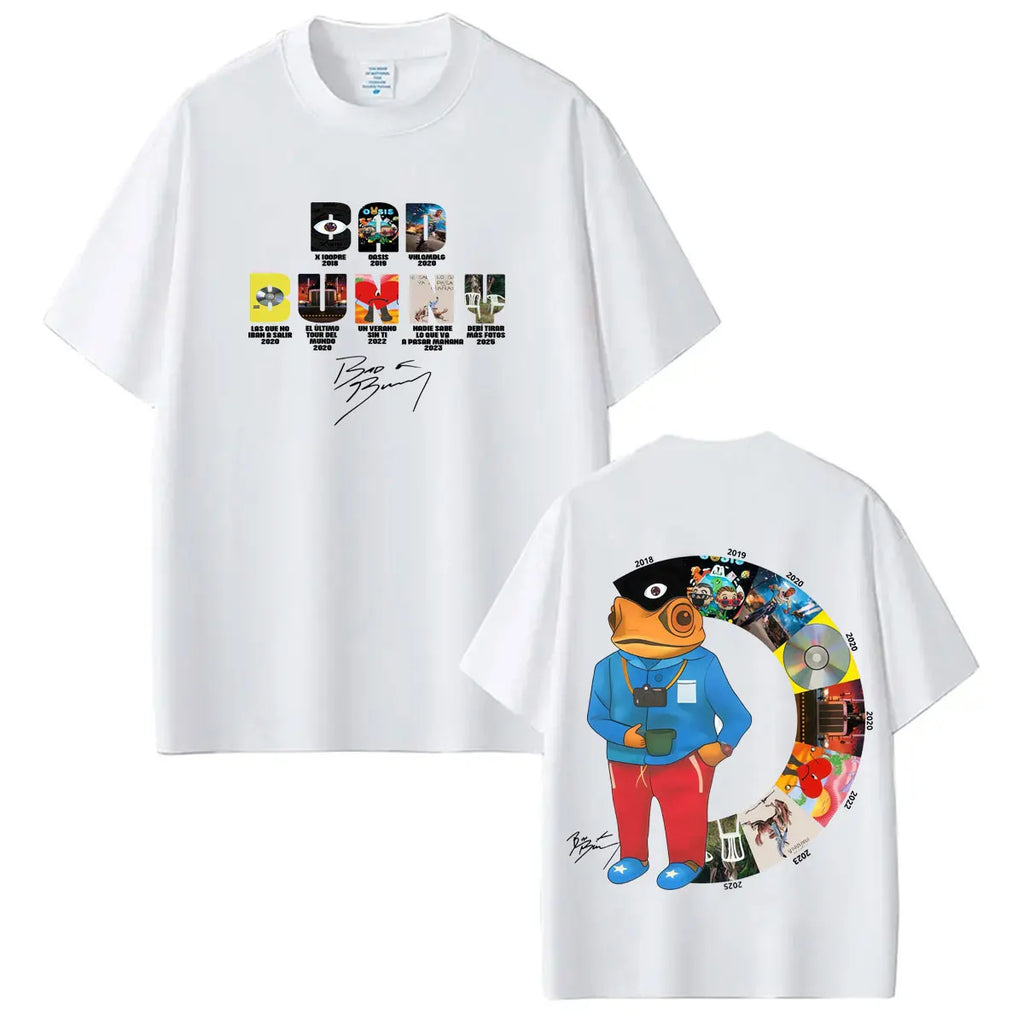 Camiseta del rapero Bad Bunny, camisetas Debi Tirar Mas Fotos DTMF, ropa para hombres y mujeres, camiseta de manga corta de Hip Hop, ropa de calle
