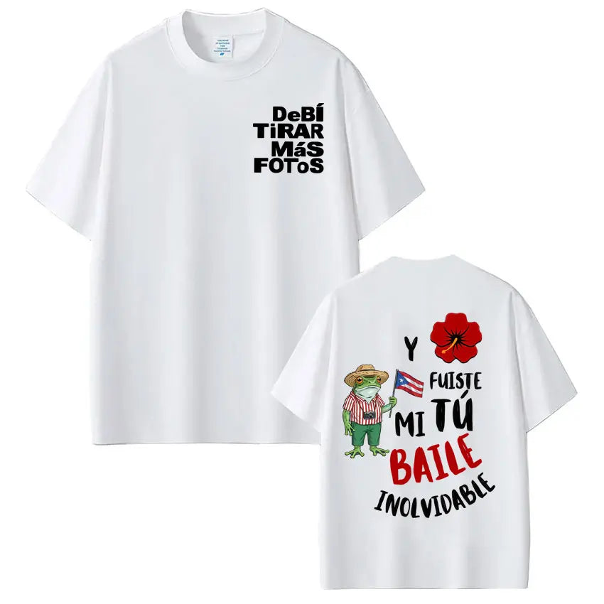 Camiseta con gráficos del rapero Bad Bunny Tour, camisetas Vintage para hombres y mujeres, camisetas estéticas de hip-hop