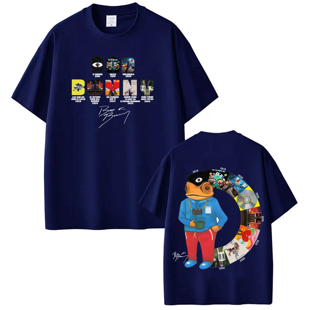 Camiseta del rapero Bad Bunny, camisetas Debi Tirar Mas Fotos DTMF, ropa para hombres y mujeres, camiseta de manga corta de Hip Hop, ropa de calle