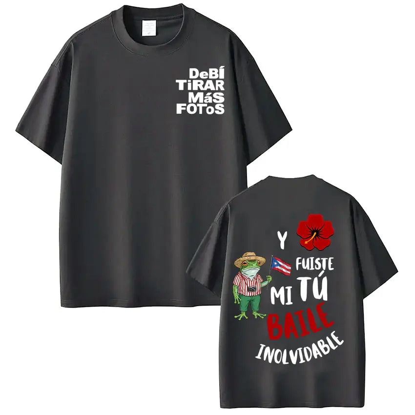 Camiseta con gráficos del rapero Bad Bunny Tour, camisetas Vintage para hombres y mujeres, camisetas estéticas de hip-hop