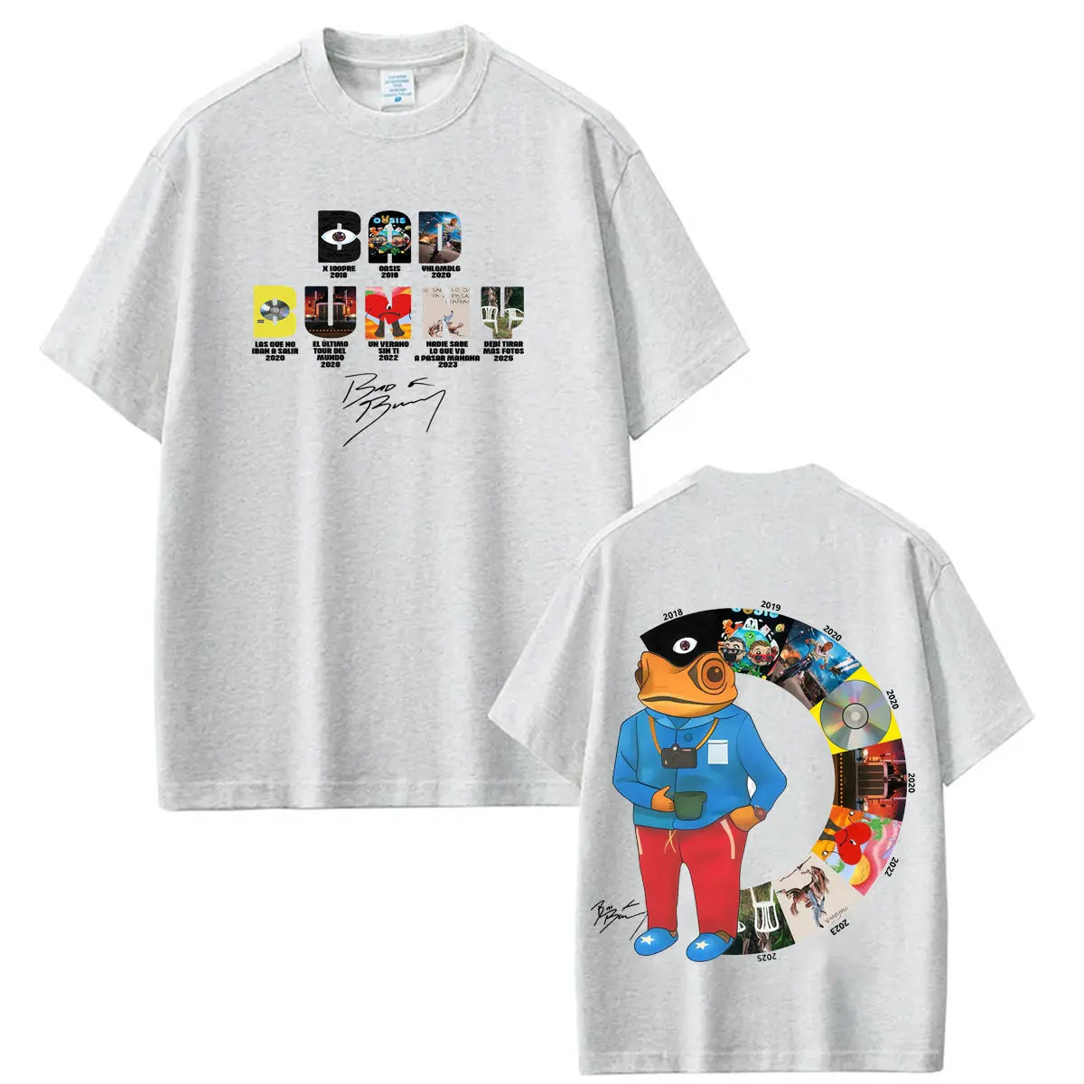 Camiseta del rapero Bad Bunny, camisetas Debi Tirar Mas Fotos DTMF, ropa para hombres y mujeres, camiseta de manga corta de Hip Hop, ropa de calle