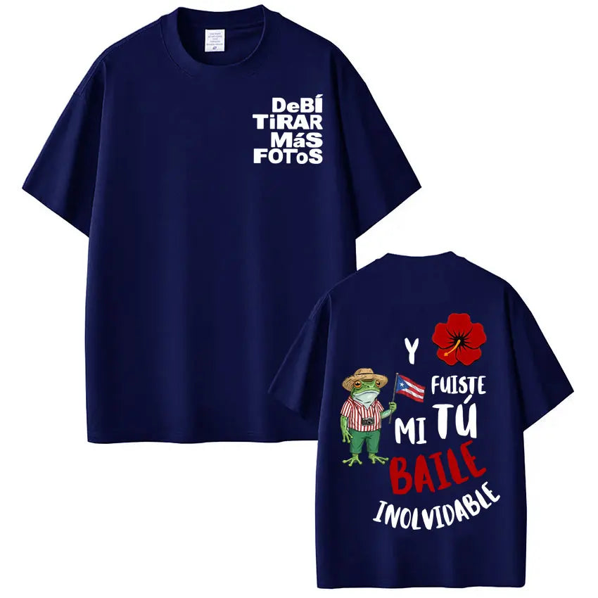 Camiseta con gráficos del rapero Bad Bunny Tour, camisetas Vintage para hombres y mujeres, camisetas estéticas de hip-hop