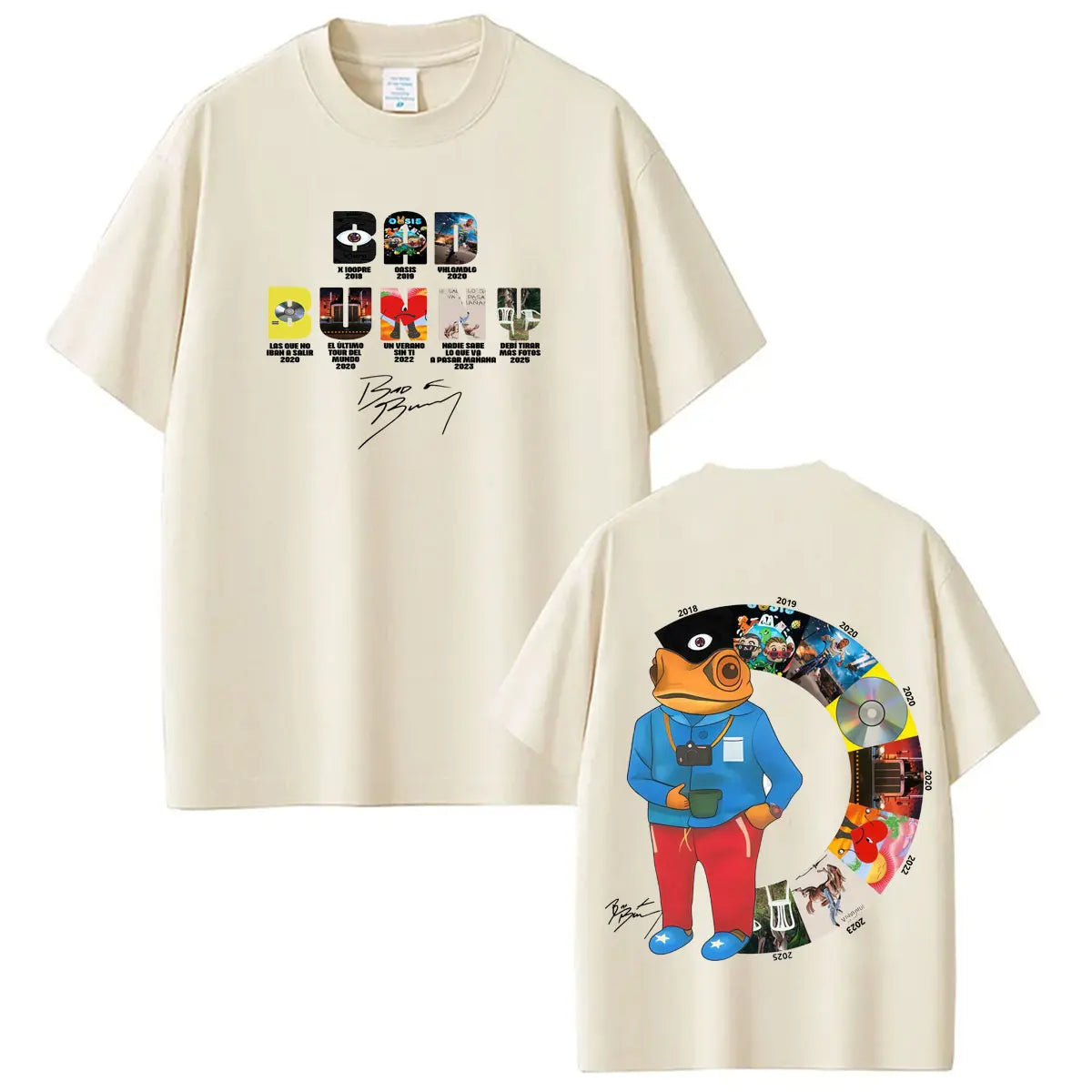 Camiseta del rapero Bad Bunny, camisetas Debi Tirar Mas Fotos DTMF, ropa para hombres y mujeres, camiseta de manga corta de Hip Hop, ropa de calle