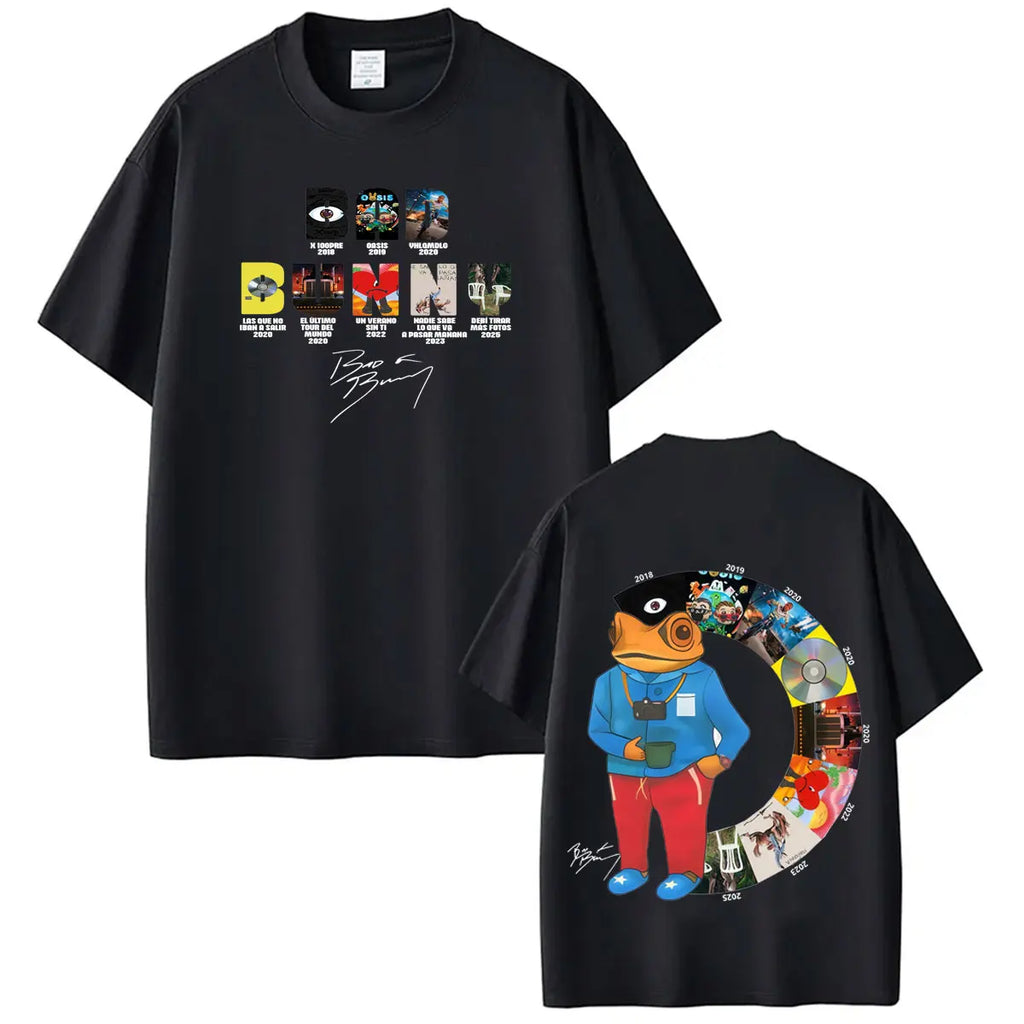 Camiseta del rapero Bad Bunny, camisetas Debi Tirar Mas Fotos DTMF, ropa para hombres y mujeres, camiseta de manga corta de Hip Hop, ropa de calle