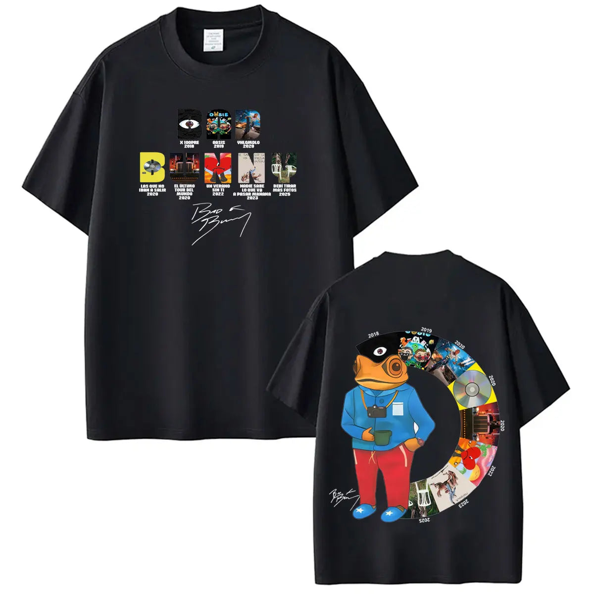 Camiseta del rapero Bad Bunny, camisetas Debi Tirar Mas Fotos DTMF, ropa para hombres y mujeres, camiseta de manga corta de Hip Hop, ropa de calle