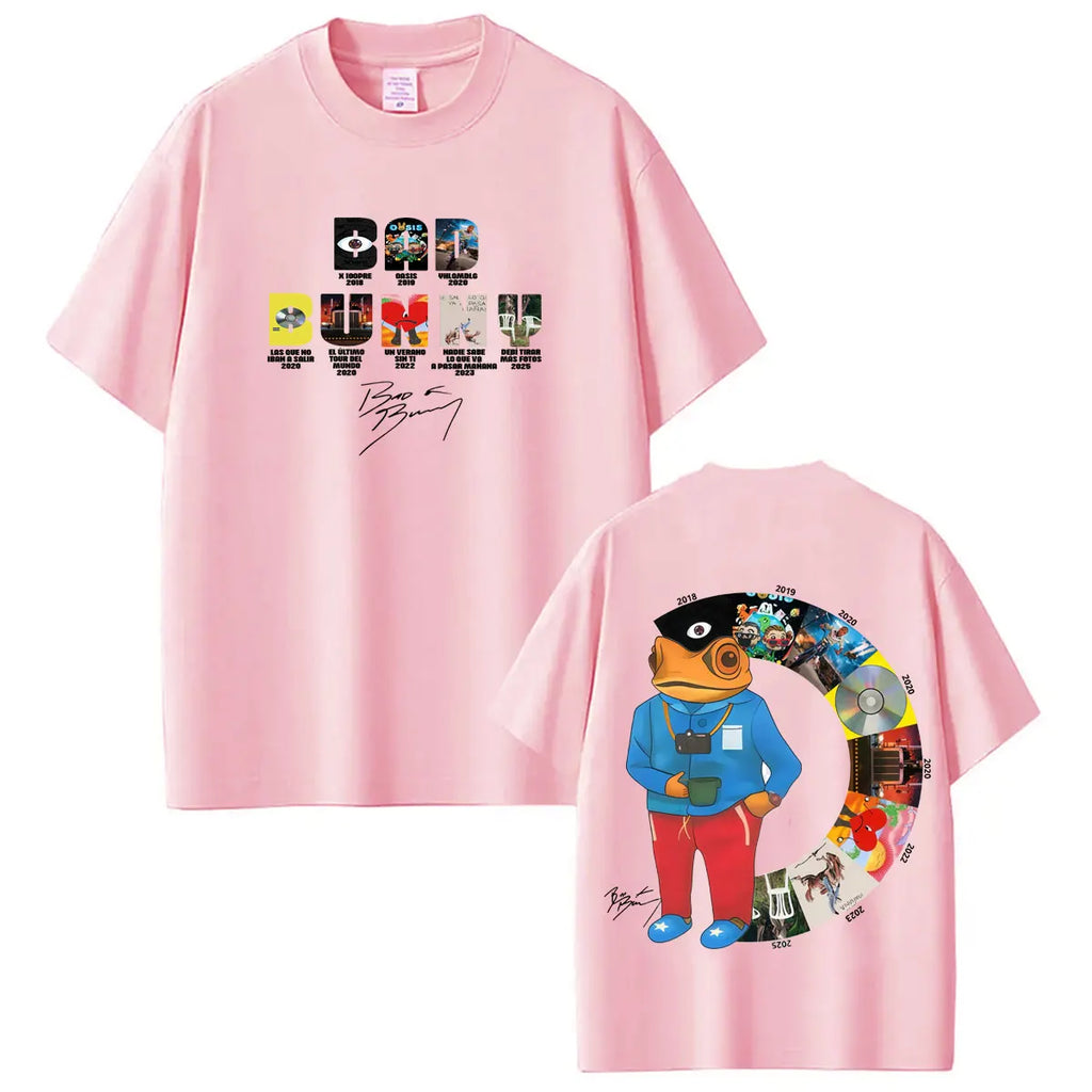 Camiseta del rapero Bad Bunny, camisetas Debi Tirar Mas Fotos DTMF, ropa para hombres y mujeres, camiseta de manga corta de Hip Hop, ropa de calle